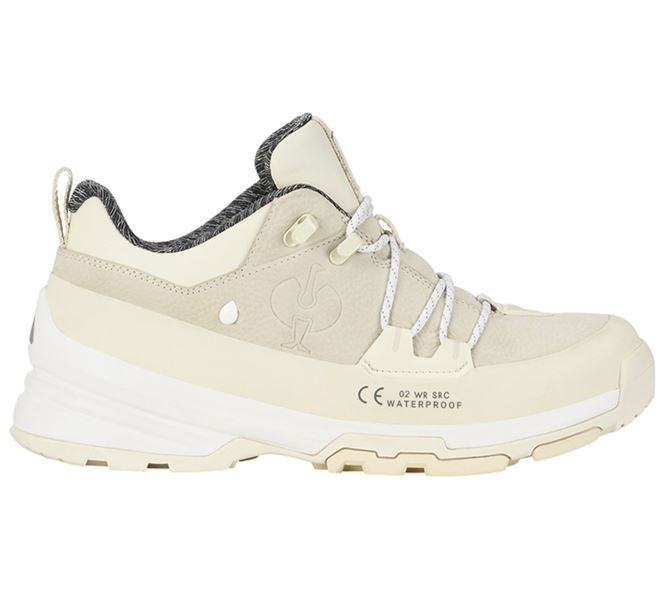 Vue principale, O2, O2 Chaussures professionnes e.s. Ruma low, beige neutre/blanc