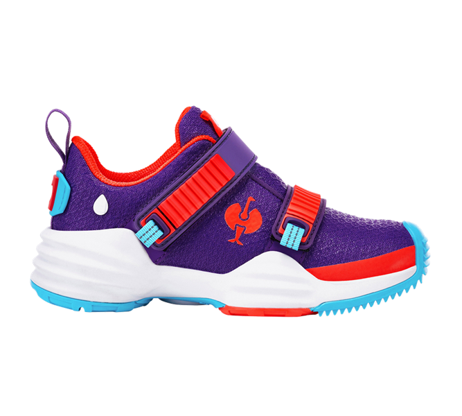 Vue principale, Chaussures pour enfants, Chaussures Allround e.s. Waza, enfants, raisin/cyan clair/rouge fluo