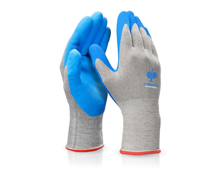 Vue principale, Sécurité au travail, e.s. Gants en nitrile evertouch micro, bleu/bleu clair-mélange