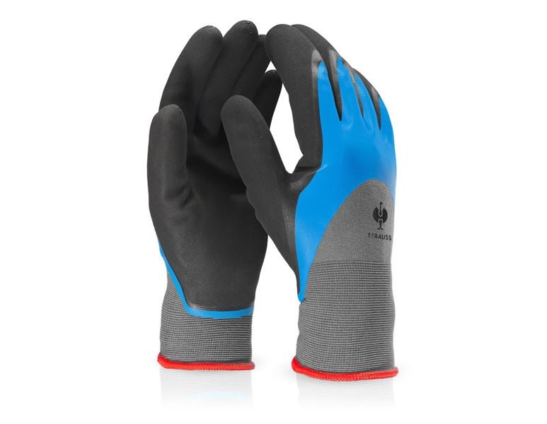 Vue principale, Mousse nitrile, Gants en mousse de nitrile Flexible Pro, bleu/gris-mélange