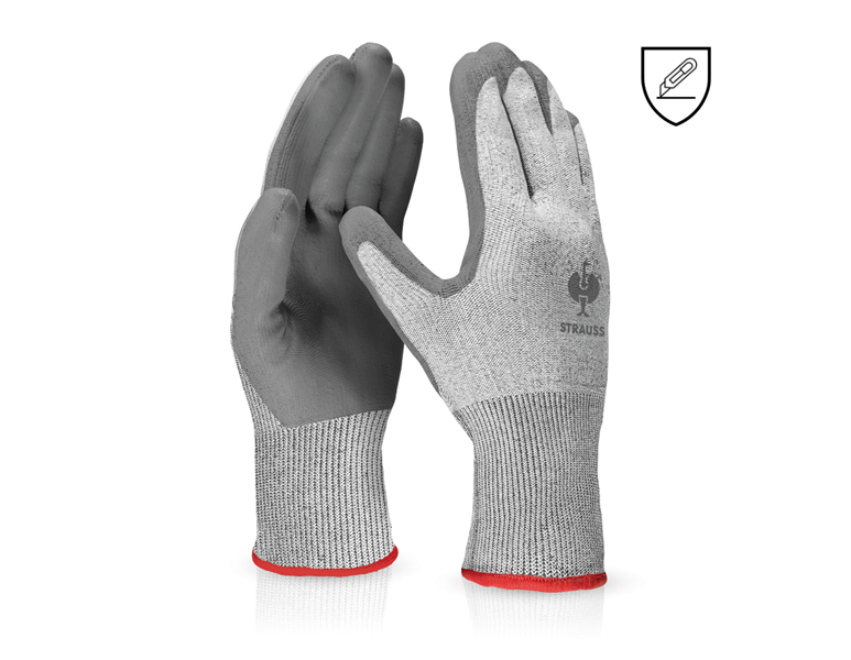 Vue principale, Sécurité au travail, Gants protect. anti-coupe en PU, niveau C