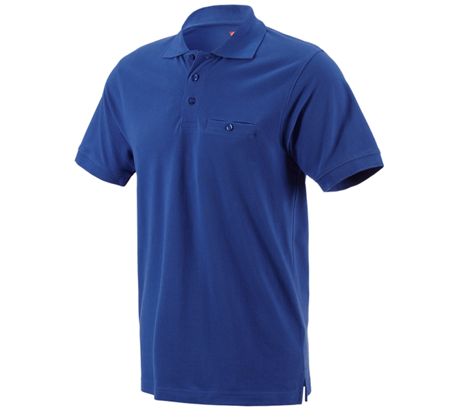 Hauptansicht, Herren, e.s. Polo-Shirt cotton Pocket, kornblau