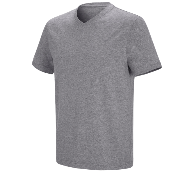 e.s. T-shirt cotton stretch V-Neck