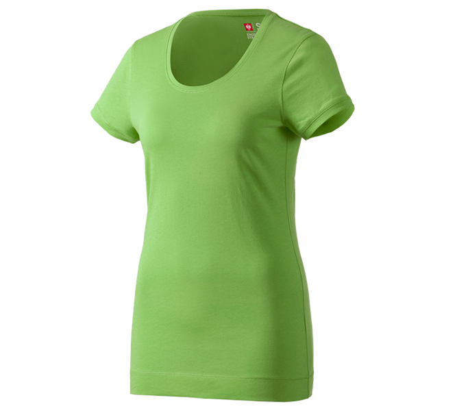 Vue principale, T-Shirts, e.s. Long shirt cotton, femmes, vert d'eau