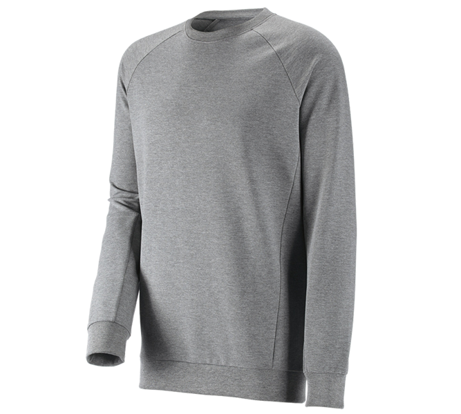 e.s. Sweatshirt cotton stretch, long fit
