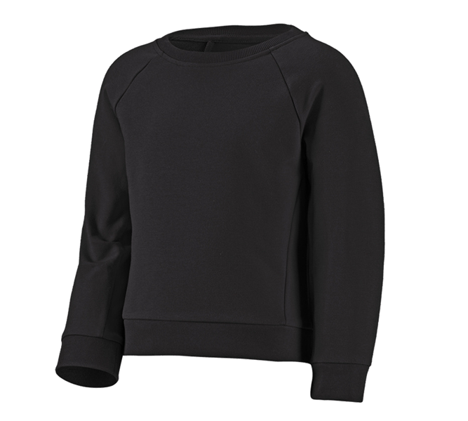 Hoofdaanzicht, Kinderen, e.s. Sweatshirt cotton stretch, kinderen, zwart