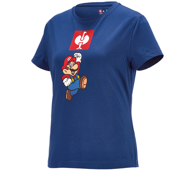 Hoofdaanzicht, Samenwerkingen, Super Mario T-Shirt, dames, alkalisch blauw