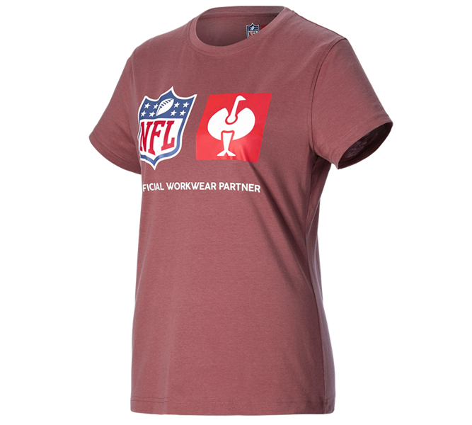 Vue principale, Vêtements, NFL T-Shirt cotton, ladies, rouge oxyde