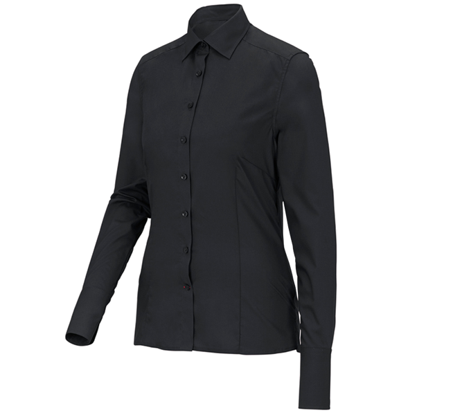 Business-blouse e.s.comfort, lange mouw