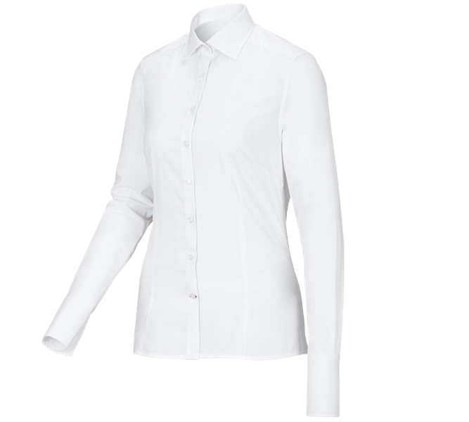 Business-blouse e.s.comfort, lange mouw