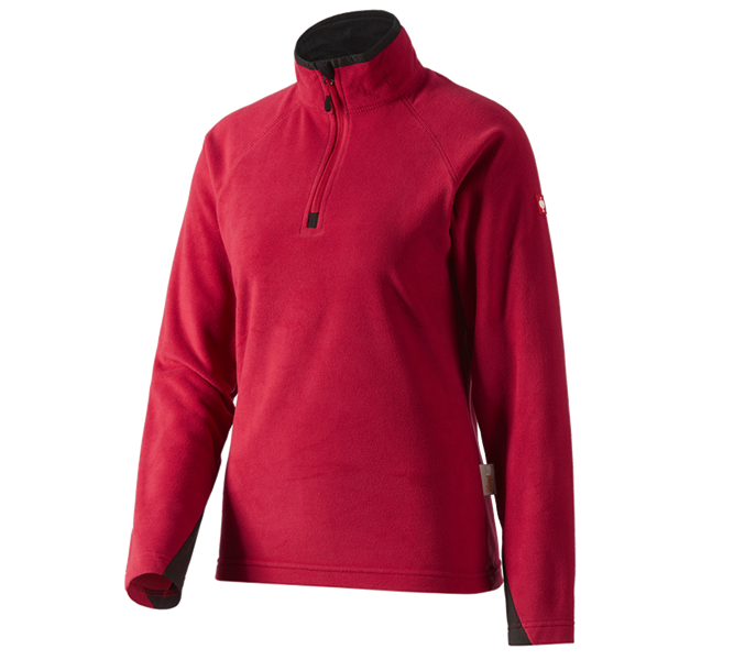 Hoofdaanzicht, Dames, Dames Microfleece schipperstrui dryplexx® micro, rood