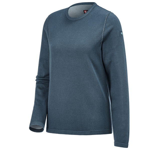 Hauptansicht, Pullover | Troyer, Strickpullover e.s.iconic, Damen, oxidblau