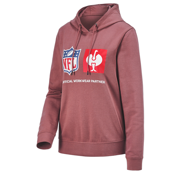 Vue principale, Nouveautés, NFL Hoodie cotton, ladies, rouge oxyde