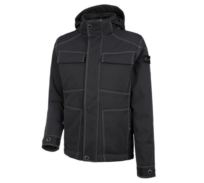 Hauptansicht, e.s. Kollektionen im Überblick, Winter Softshelljacke e.s.roughtough, schwarz