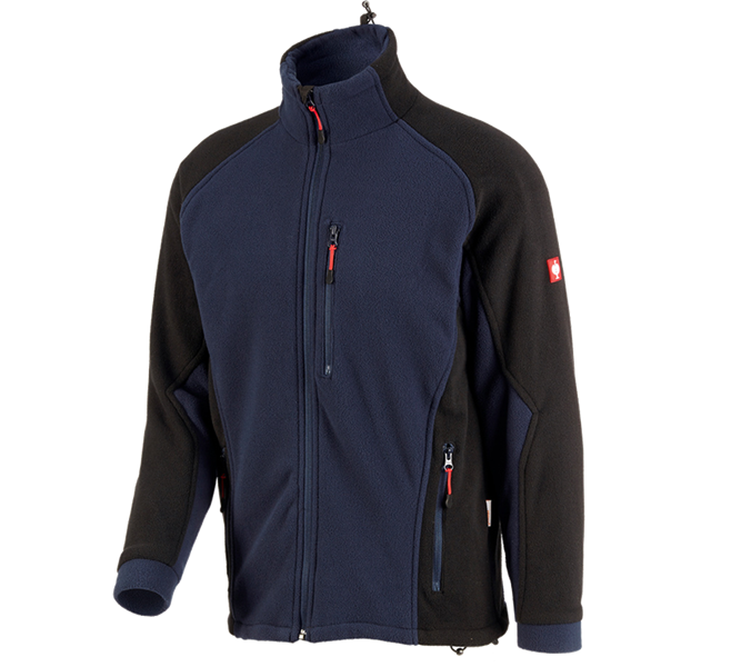 Hoofdaanzicht, Fleece Jassen | Gebreide Jassen, Functionele fleecejack dryplexx® wind, donkerblauw/zwart