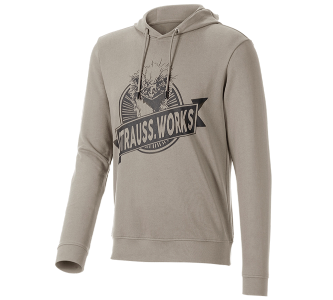 Hoofdaanzicht, e.s.iconic, Hoody-Sweatshirt e.s.iconic works, dolfijngrijs