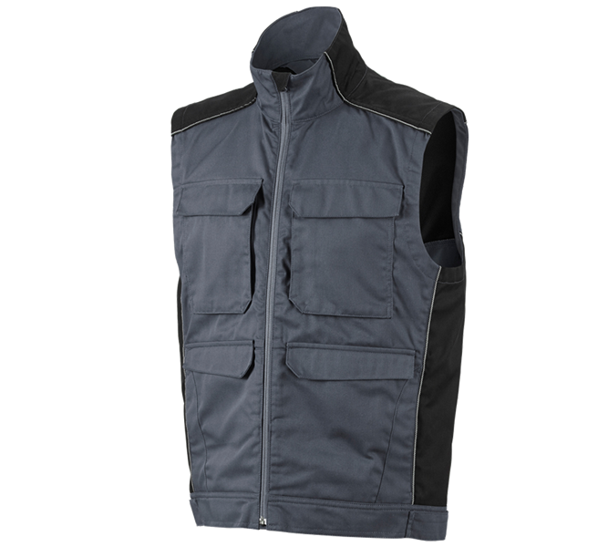 Vue principale, Gilets de travail, Gilet e.s.active, gris/noir