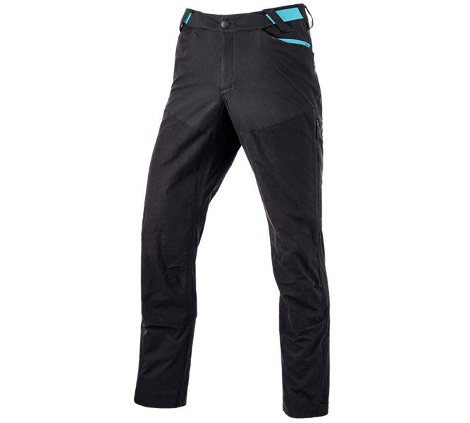 Vue principale, Vêtements, Pantalon de fonction hybride e.s.trail, noir/lapis turquoise