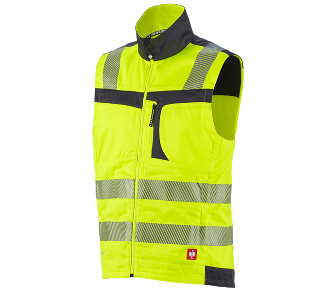 Hoofdaanzicht, Werkvesten, Veiligheids-bodywarmer e.s.motion, signaalgeel/antraciet