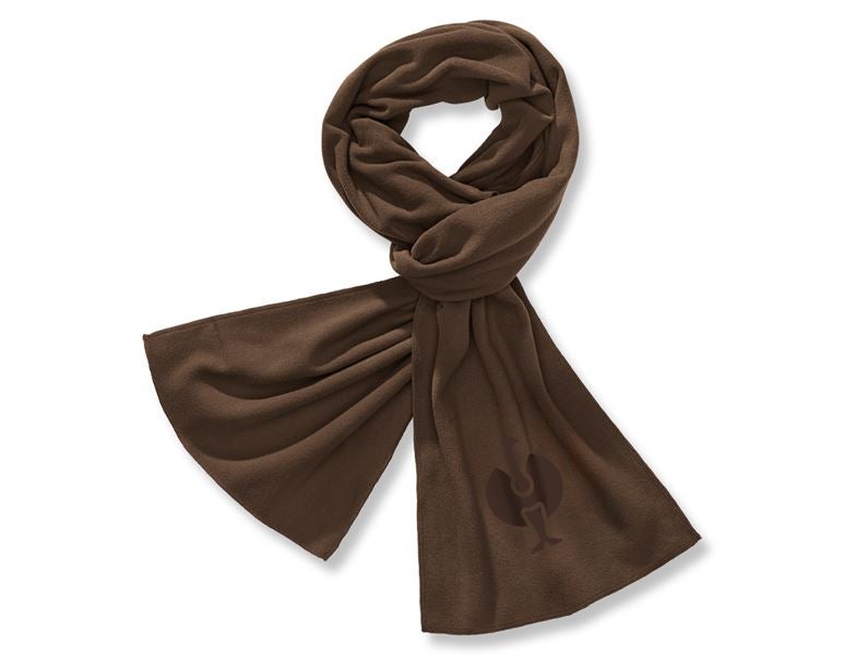 Vue principale, Foulards | Écharpes, e.s. FIBERTWIN® microfleece Écharpe, marron