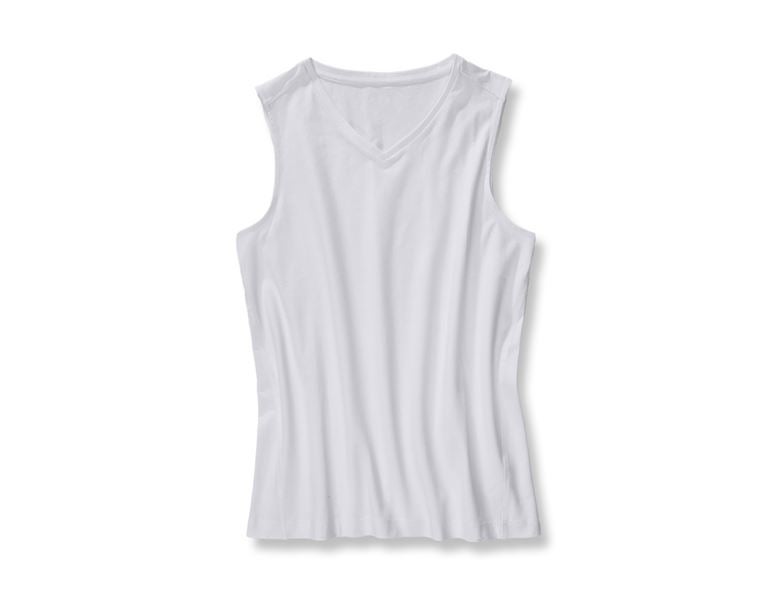 Vue principale, Sous-vêtements, e.s. Chemise Athletik en coton élastique, blanc