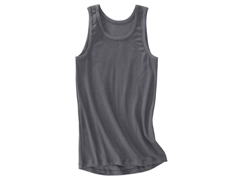 Hauptansicht, Unterwäsche, e.s. cotton rib Tank-Shirt, titan