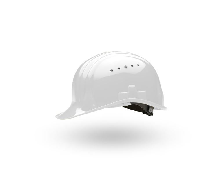 Vue principale, Protection de la tête, Casque de protection à 4 et 6 points, blanc