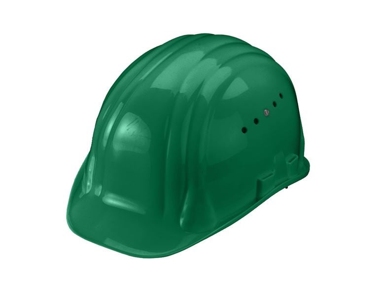 Vue principale, Protection de la tête, Casque Baumeister, 6 points, fermeture rotative, vert