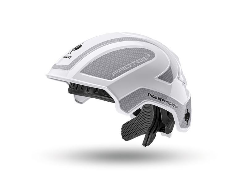 Vue principale, Protection de la tête, e.s. Casque de travail Protos®, blanc/platine