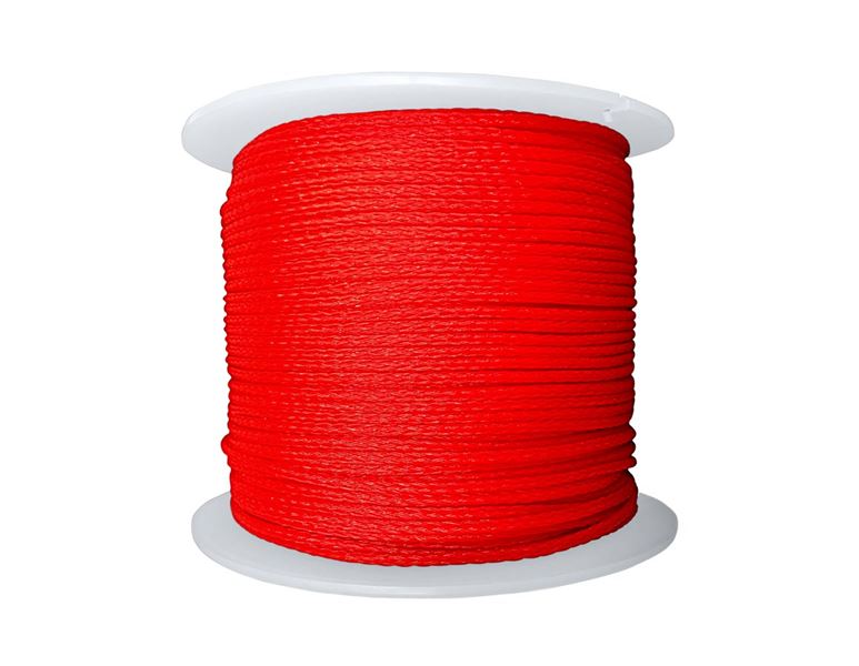 Cordeau de maçon en polyéthylène, rouge 100 m