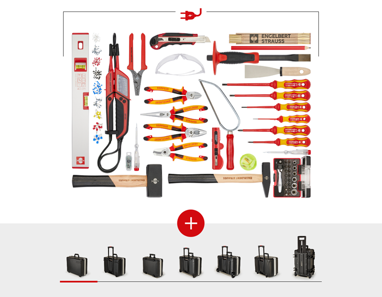 Werkzeug-Set Elektro inklusive Werkzeugkoffer