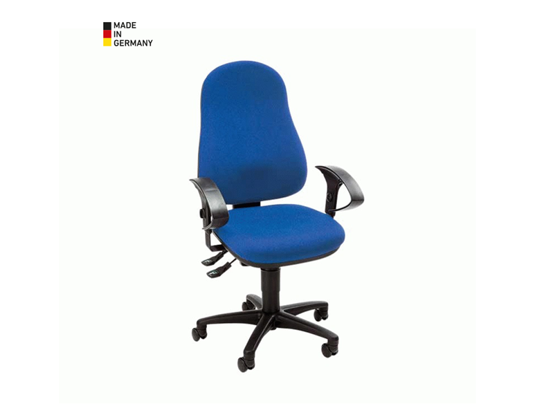 Hoofdaanzicht, Stoelen, Bureaustoel Point 60, blauw