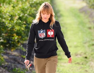 Vue 3, NFL Hoodie cotton, ladies, noir