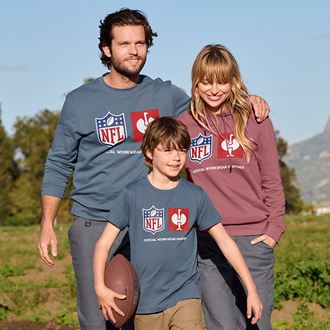 Vue 3, NFL T-Shirt cotton, kids, bleu oxyde