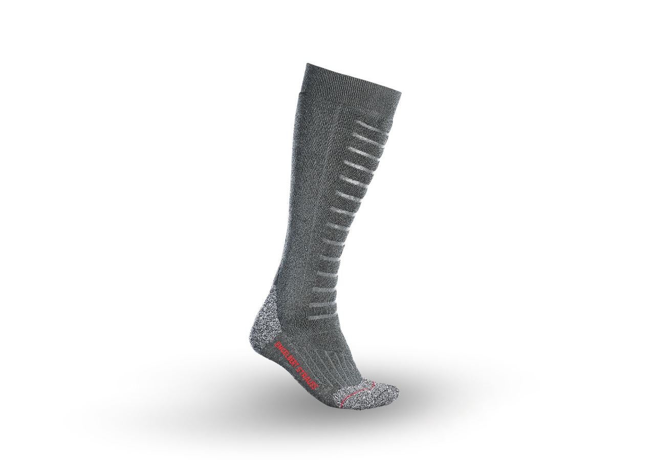 Socken | Strümpfe: e.s. Allround Socken Function x-warm/x-high + dunkelgrau melange