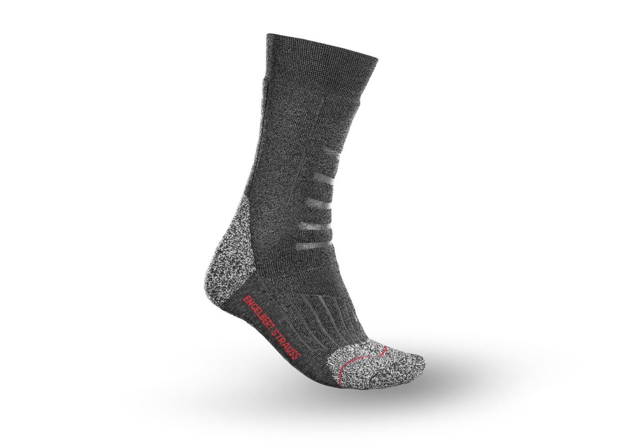 Socken | Strümpfe: e.s. Allround Socken Function x-warm/high + dunkelgrau melange