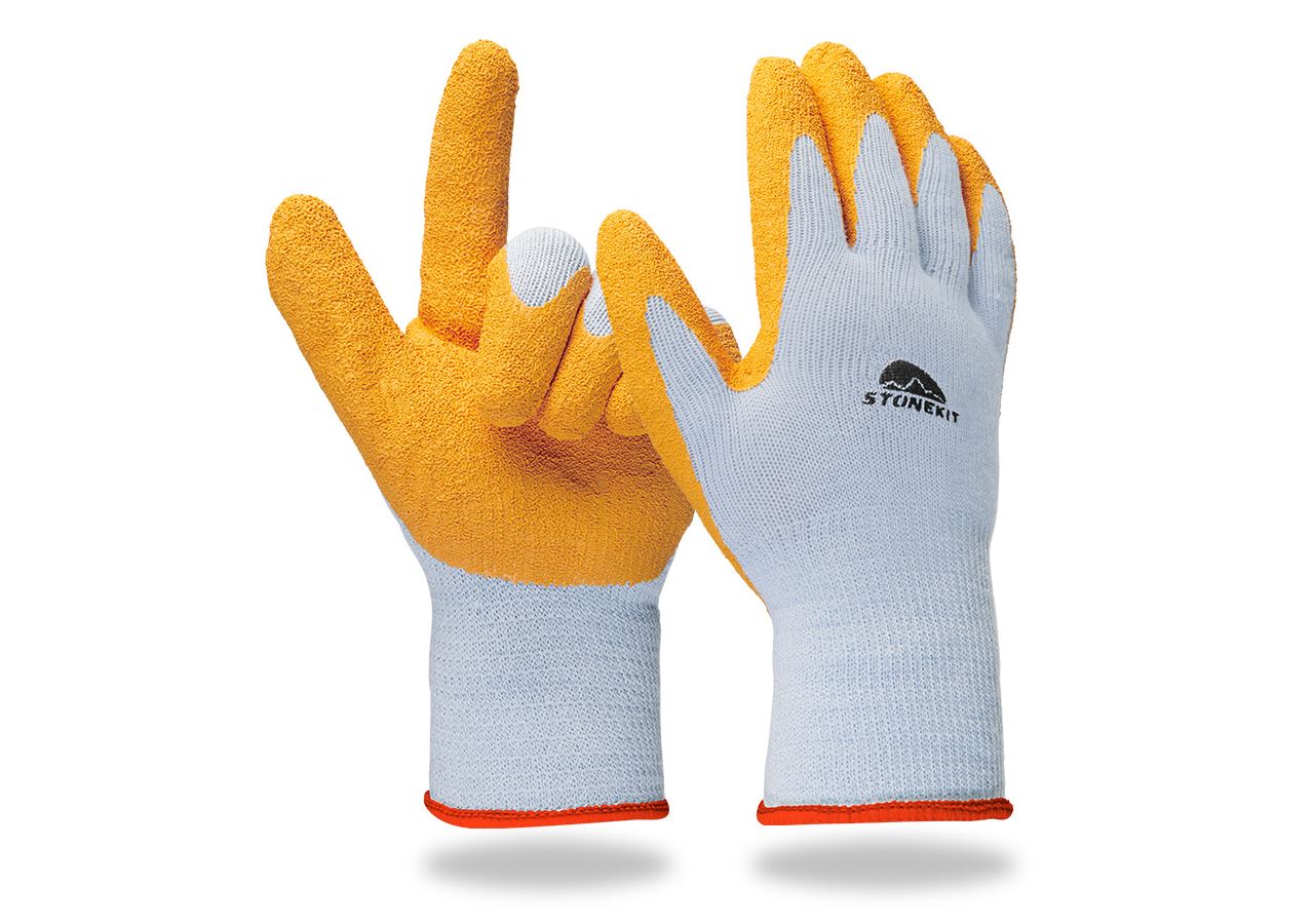 Gecoate: Gebreide latex handschoenen Eco Grip II, per 12