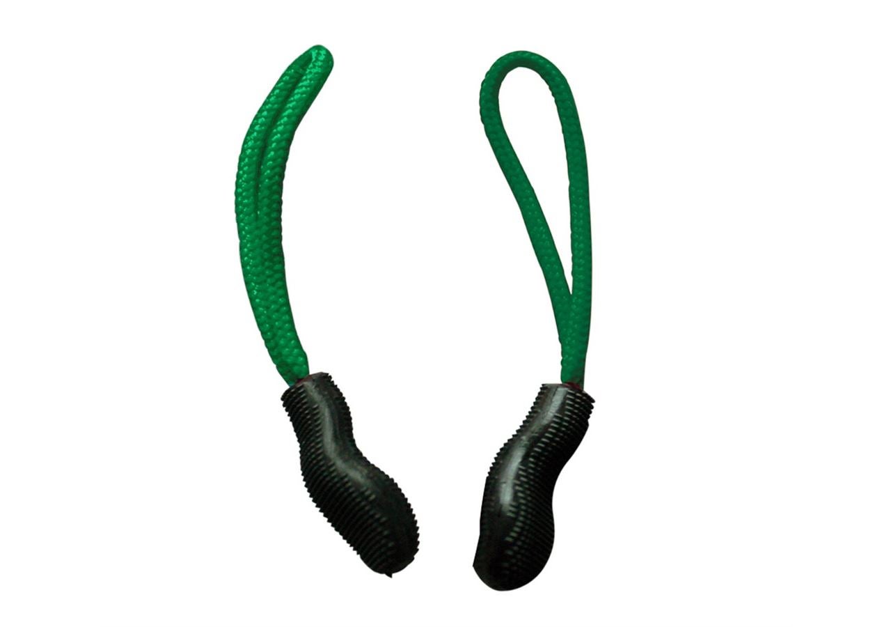 Accessoires: Zipper-Set + grasgrün