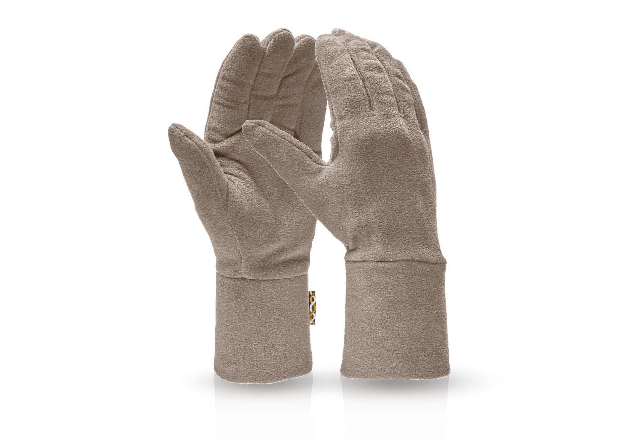 Accessoires: e.s. FIBERTWIN® microfleece handschoenen + steen