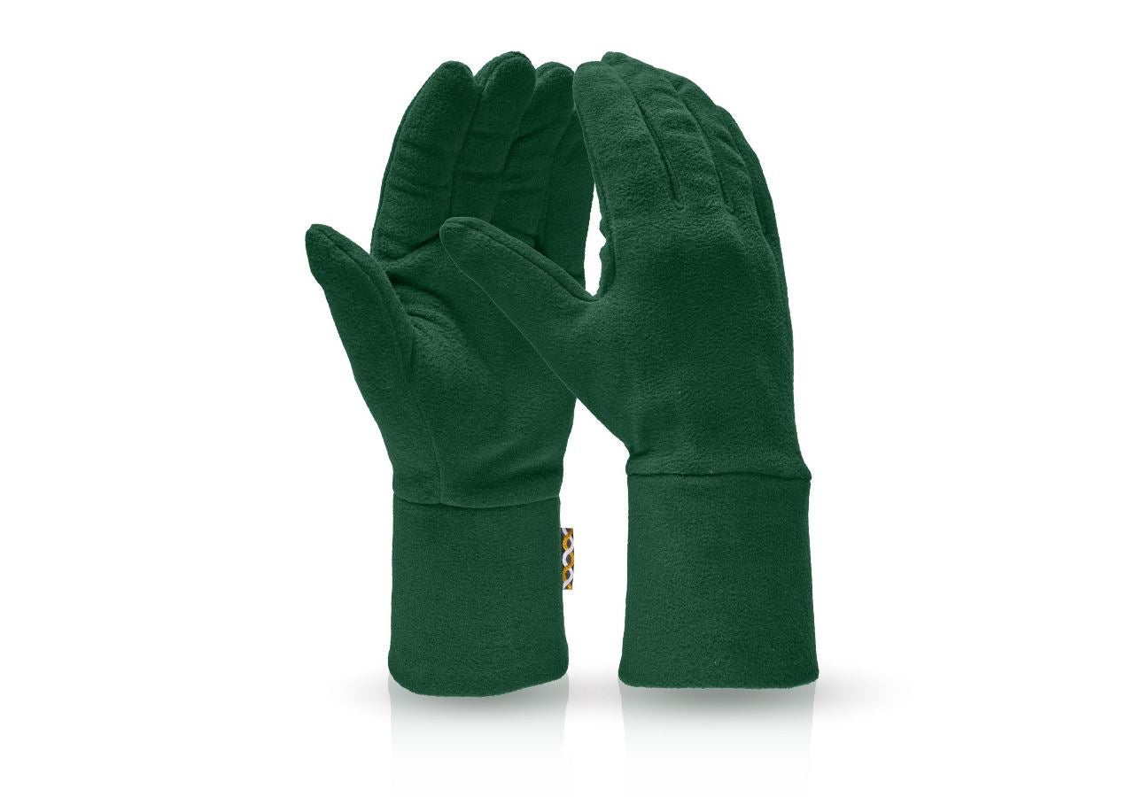 Accessoires: e.s. FIBERTWIN® microfleece handschoenen + groen