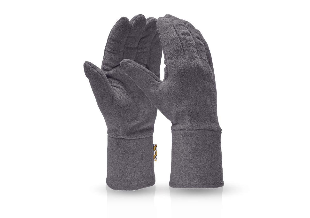 Textil: e.s. FIBERTWIN® microfleece Handschuhe + graphit