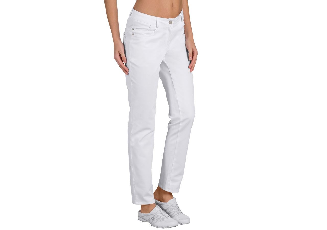 Pantalons de travail: Pantalon pour femme Jessica + blanc
