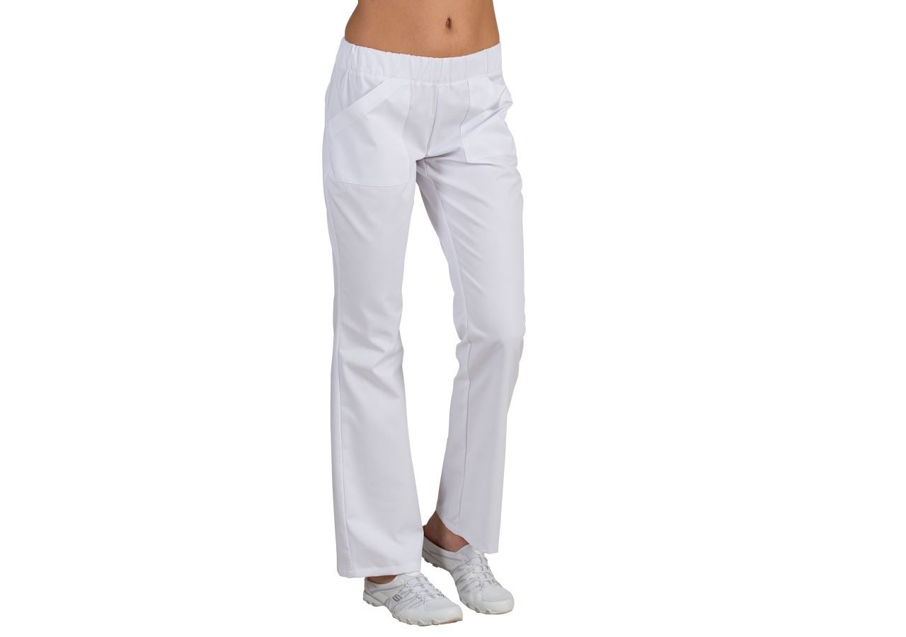 Pantalons de travail: Pantalon pour femme Melanie + blanc