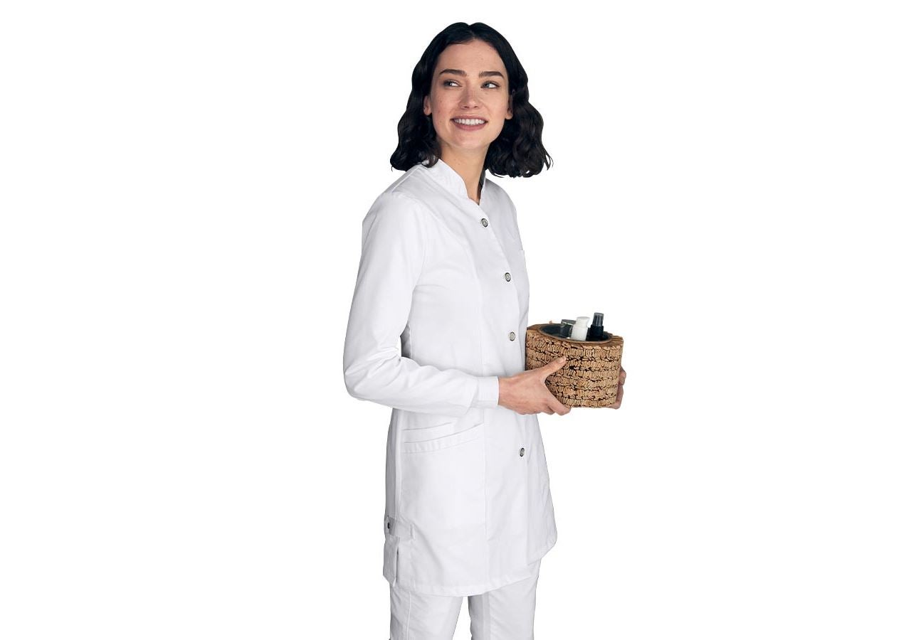 Sarraus de travail | Manteaux médicaux: Manteau professionnel Verena + blanc