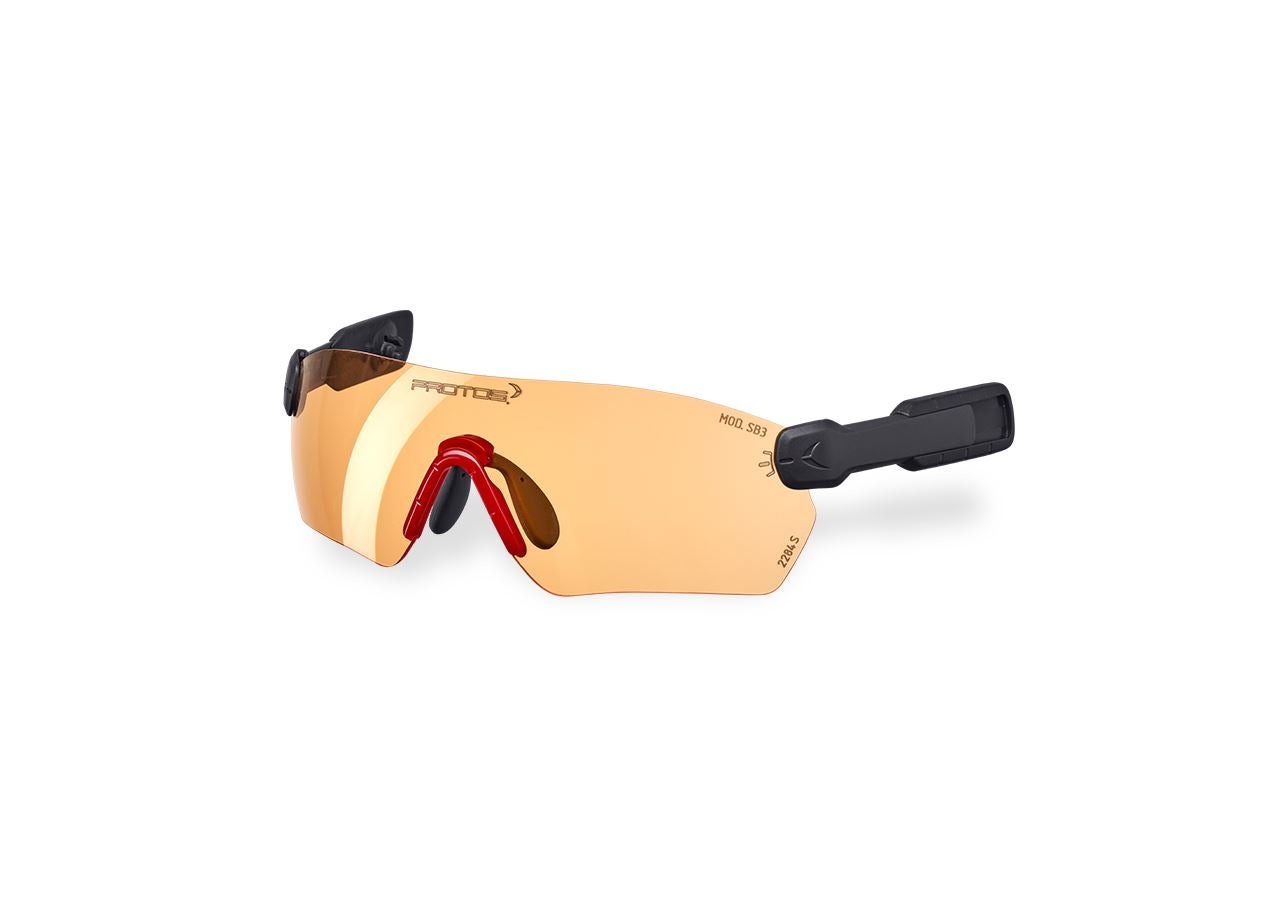 Schutzbrillen: e.s. Schutzbrille  Protos® Integral + orange