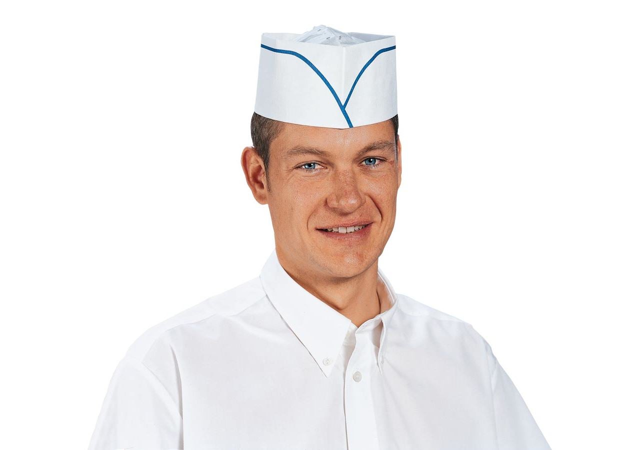 Arbeitsschutz: Papierschiffchen + weiß/blau