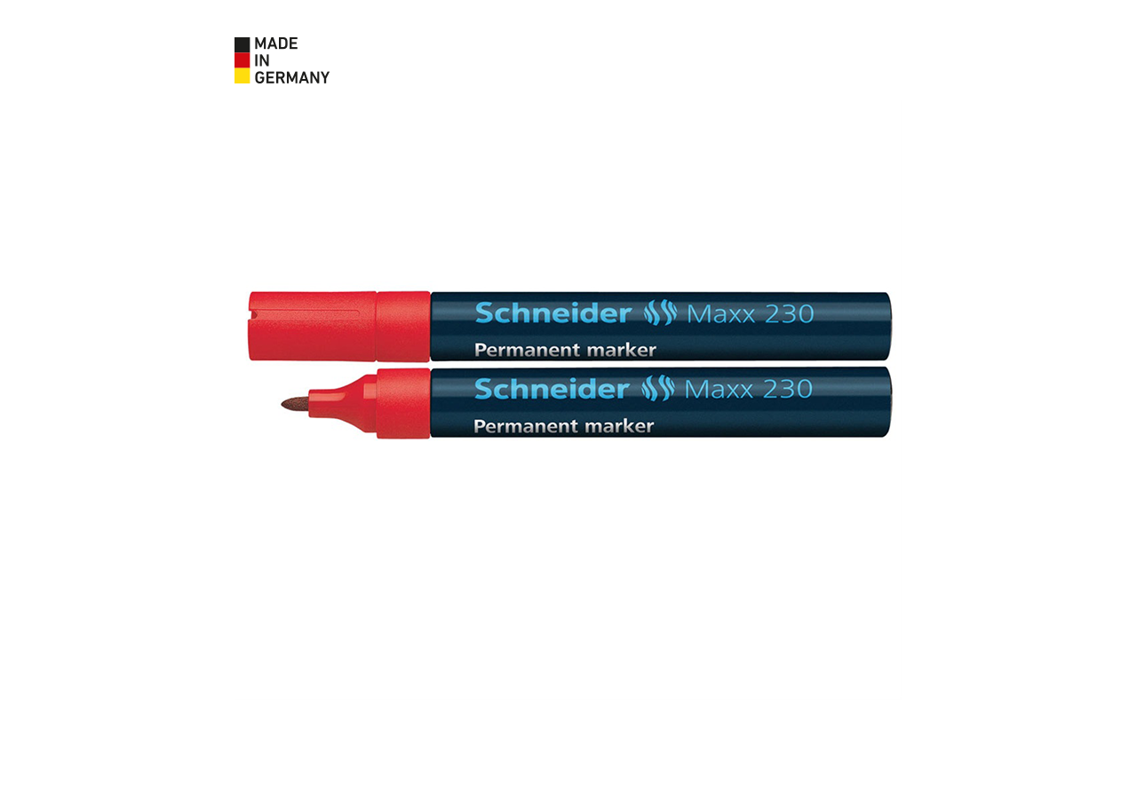 Schrijven | Corrigeren: Schneider Permanentmarker 230 + rood