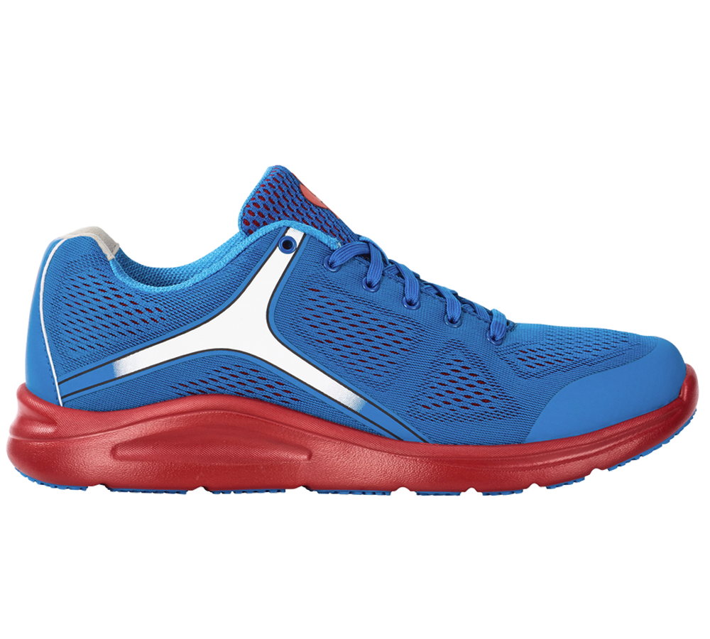 O1: e.s. O1 Chaussures professionnelles Asterope + bleu gentiane/rouge vif