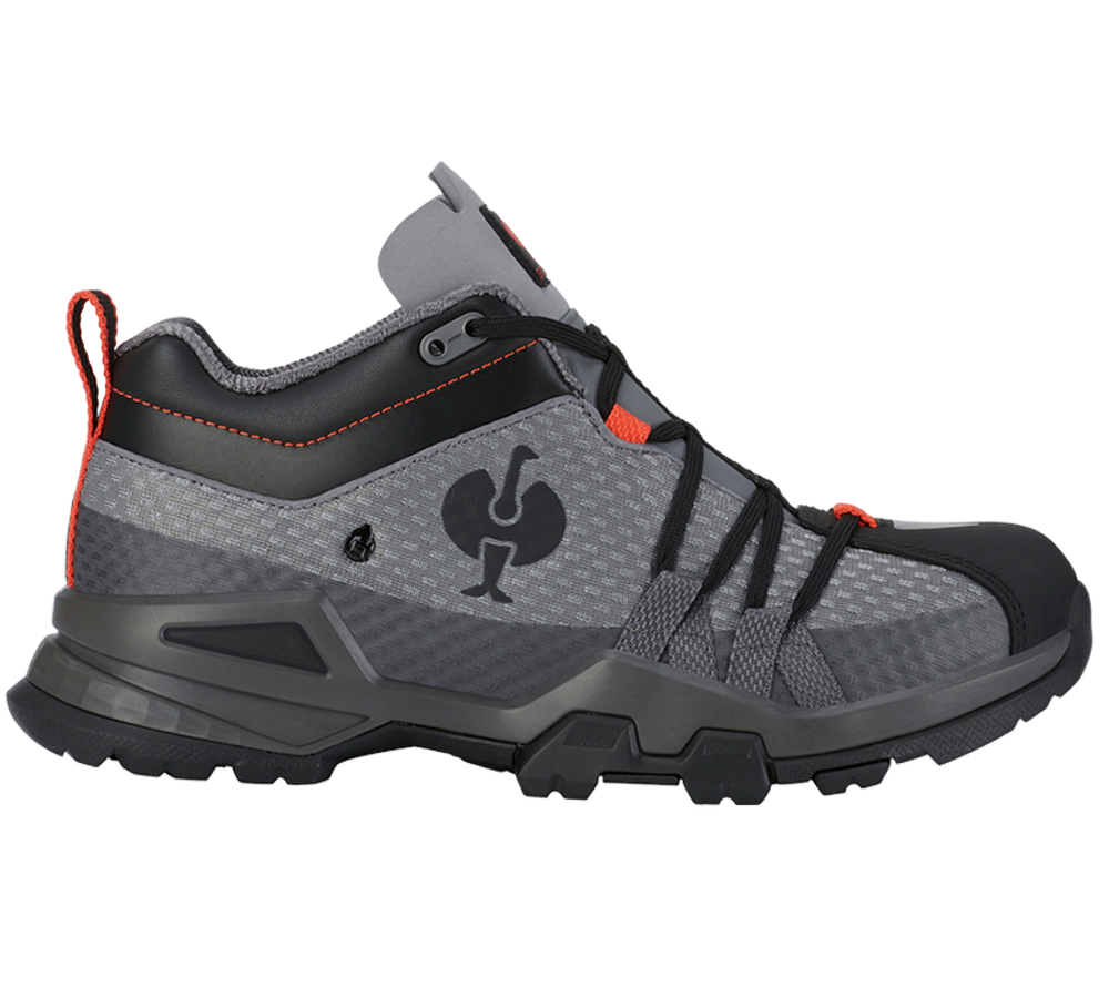 O2: O2 Chaussures professionnes e.s. Kobuk low + anthracite/rouge solaire