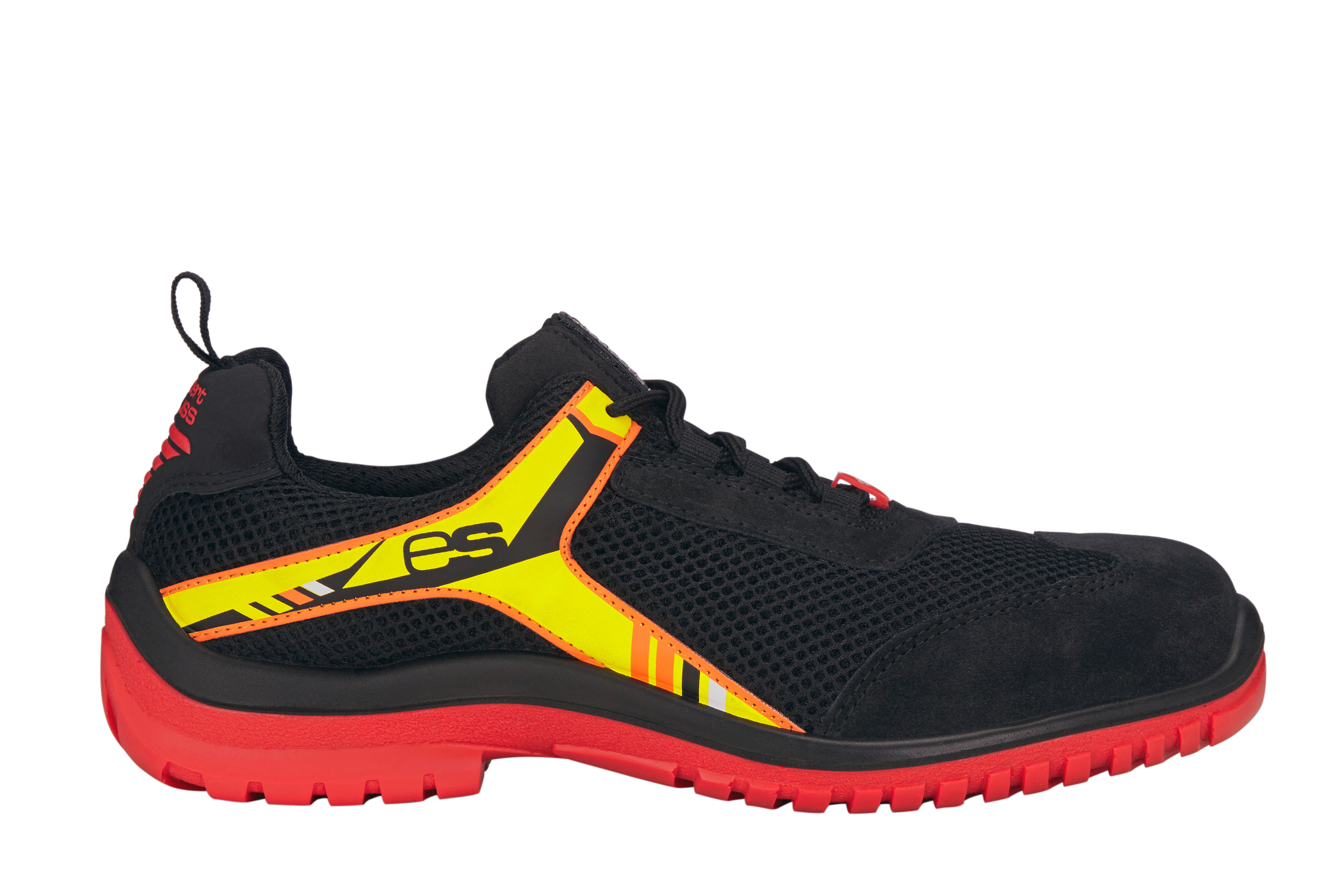 S1P: e.s. S1P Chaussures basses de sécurité Naos + noir/rouge/jaune